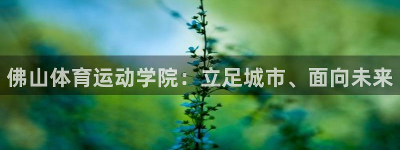 米兰体育官方平台体育：佛山体育运动学院：立足城市、面